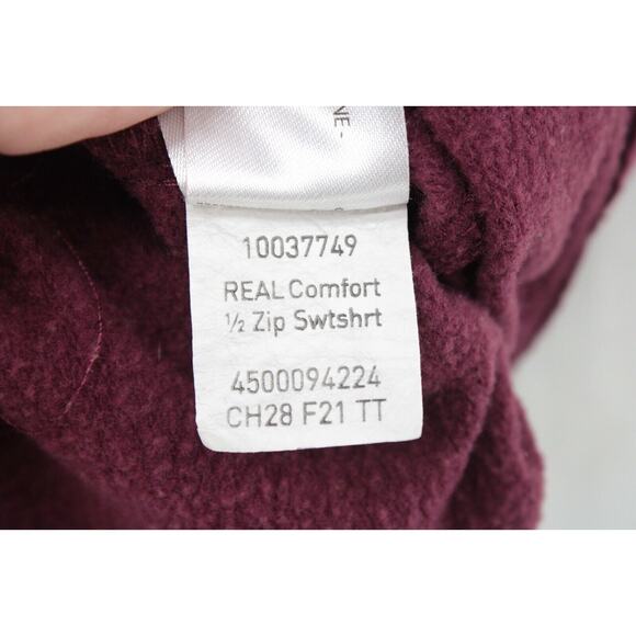Ariat Quarter Zip Sweatshirt Women’s Large Maroon Pullover Preppy Modern - Picture 8 of 9